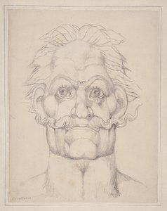 Testa visionaria di Caractacus da William Blake